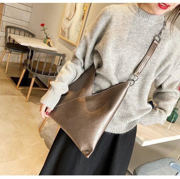 Trendy Casual Pleated Chain Zipper Women Handbag - EX-STOCK CANADA