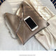 Trendy Casual Pleated Chain Zipper Women Handbag - EX-STOCK CANADA