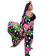 Trendy European and American Ruffle Sleeve Women's Printed Pants Coat Set - EX-STOCK CANADA