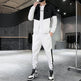 Trendy Suit Men's Hooded Jacket Trousers Two-Piece Suit - EX-STOCK CANADA