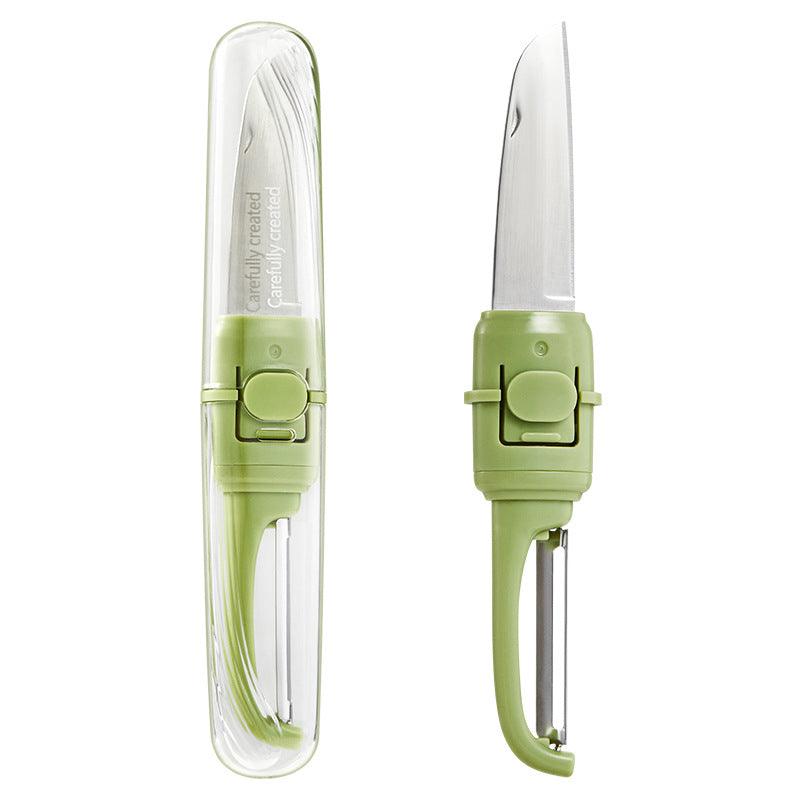 Two-in-one Portable Home Folding Double Head Fruit Knife Peeler - EX-STOCK CANADA