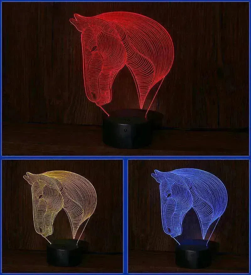 Unique Design of Horse's head LED night lights - EX-STOCK CANADA