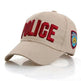 Unisex Spring And Summer Adjustable Letters Police Cap - EX-STOCK CANADA