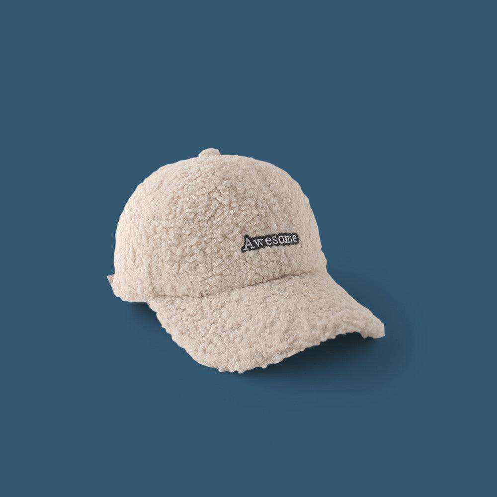 Unisex Unique Design Of Lamb Wool Alphabet Plush Hat - EX-STOCK CANADA