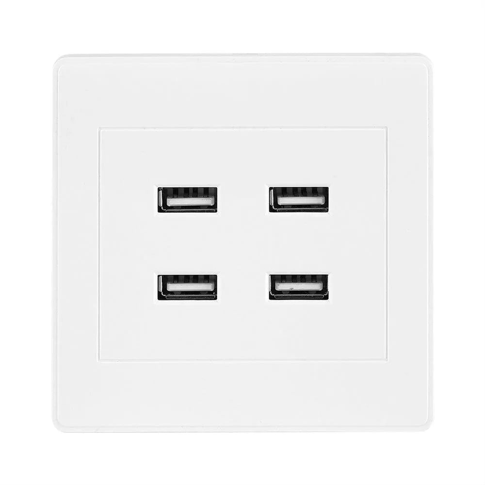 USB charging wall socket panel - EX-STOCK CANADA