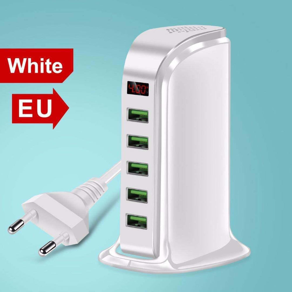 USB five-port smart charger Smart USB Power Adapter - EX-STOCK CANADA