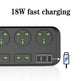 USB Power Strip Smart British Plug Multi-function Power Surge - EX-STOCK CANADA