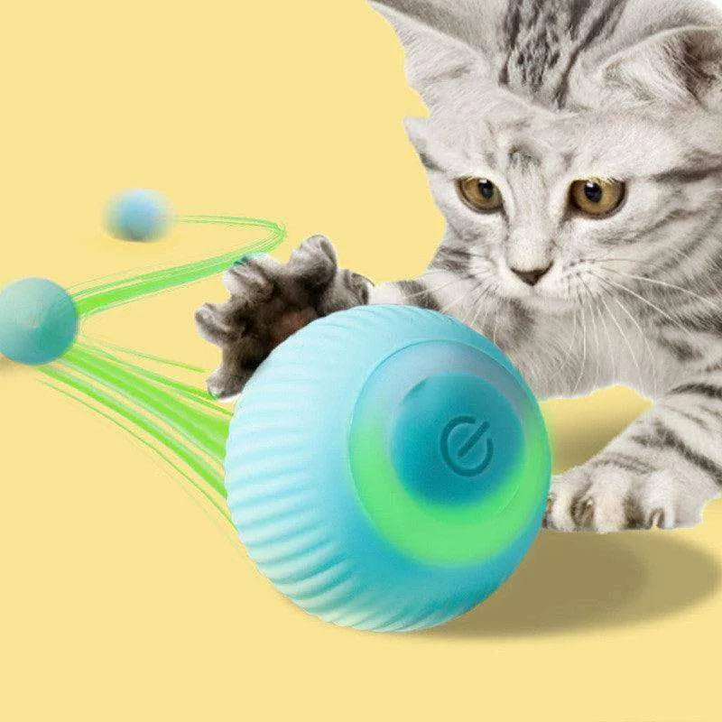 USB Rechargeable Electric Rolling Gravity Ball Toy for kittens - EX-STOCK CANADA