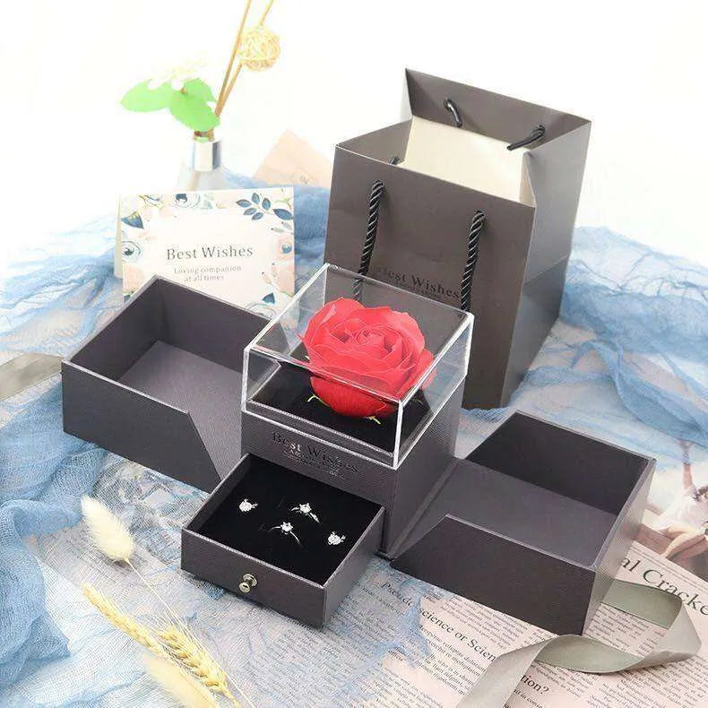 Valentine's Day Gift Rose Jewelry Box Set - EX-STOCK CANADA