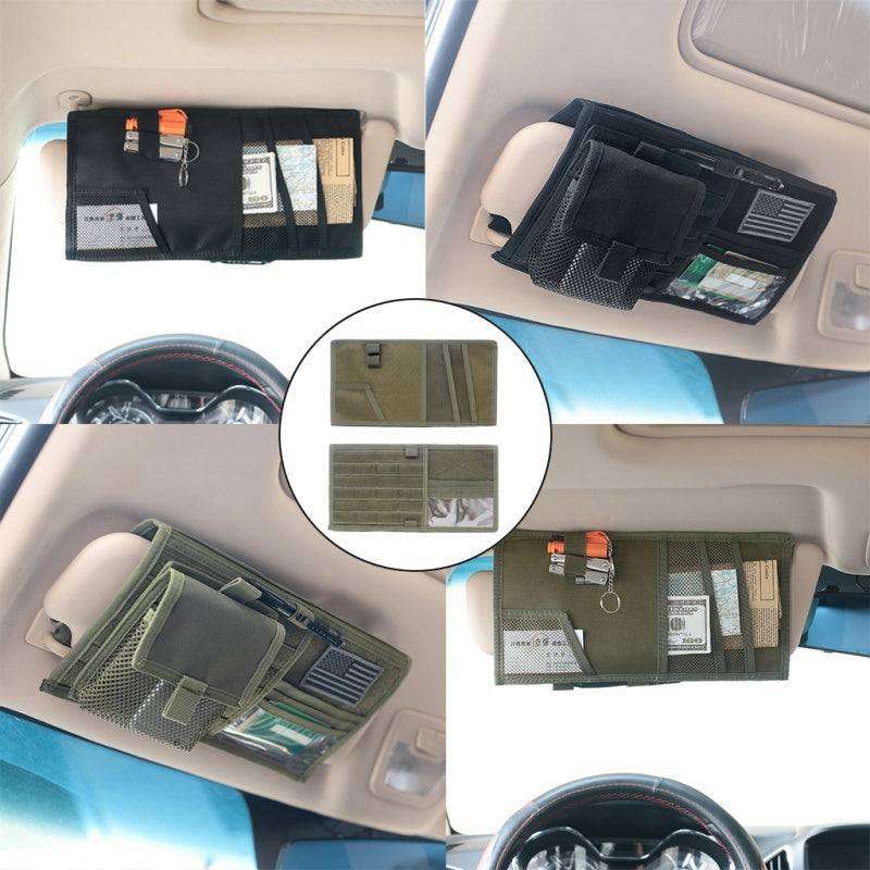 Vehicle Visor Panel Sun Visor Organizer CD Bag Holder Car Accessories - EX-STOCK CANADA