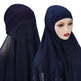 Veiled Arab Ladies Chiffon Turban Scarf Set - EX-STOCK CANADA