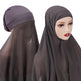 Veiled Arab Ladies Chiffon Turban Scarf Set - EX-STOCK CANADA