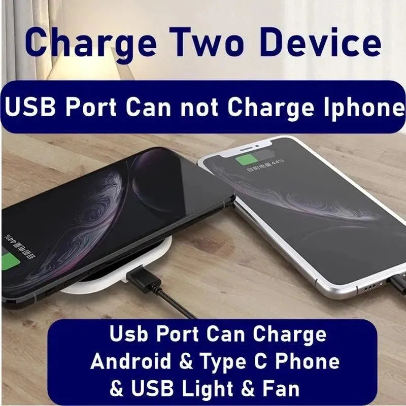 Vertical square mobile phone wireless charger - EX-STOCK CANADA