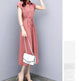 Waist-tight Slimming Elegant Casual Long Dress - EX-STOCK CANADA