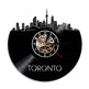 Wall Clock Vinyl Wall Clock Atlanta Skyline Vinyl Record Clock Georgia Wall Art Atlanta Wall Decor Vinyl Clock Lights Silent Clock - EX-STOCK CANADA