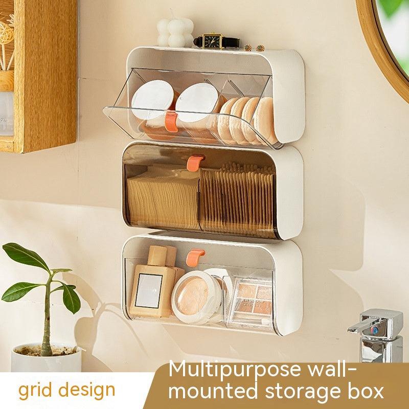 Wall Hanging Grid Storage Box Home Toilet Supplies Household Household Small Supplies Appliances - EX-STOCK CANADA