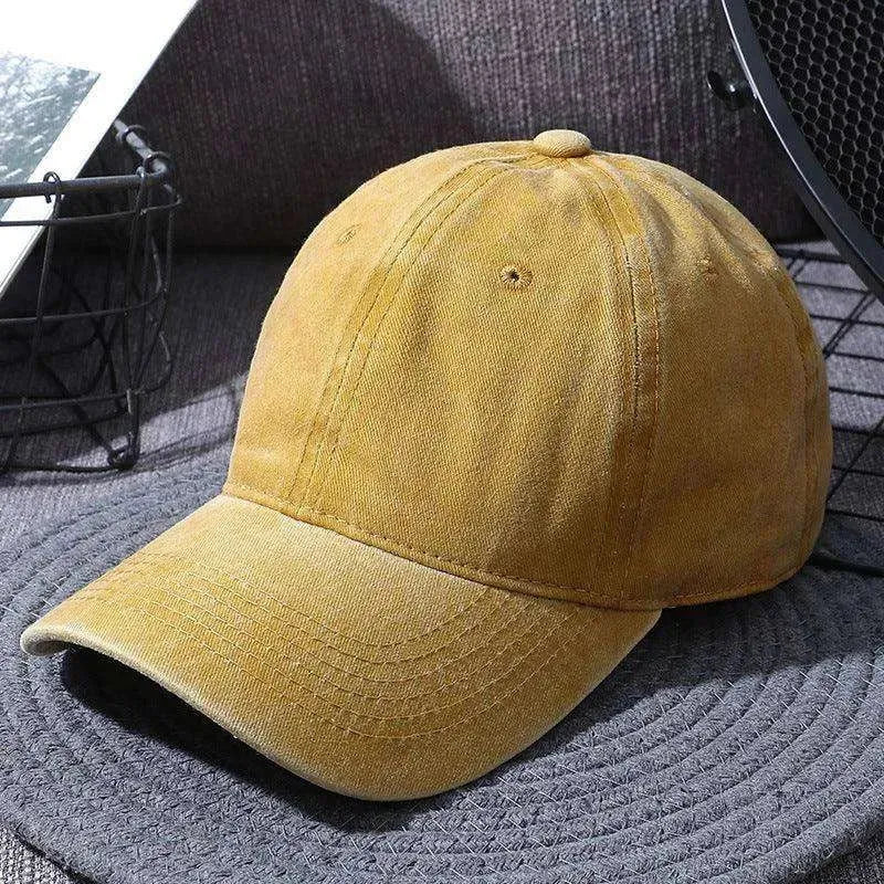 Washed Baseball Caps For Men And Women Outdoor Distressed Sun Hats Simple Caps - EX-STOCK CANADA