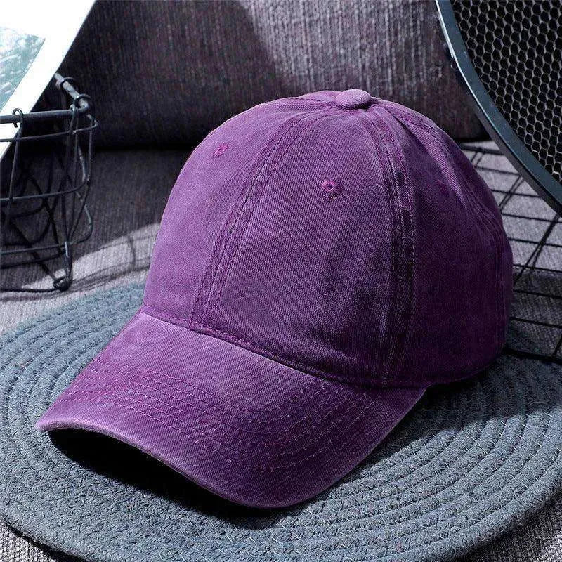 Washed Baseball Caps For Men And Women Outdoor Distressed Sun Hats Simple Caps - EX-STOCK CANADA