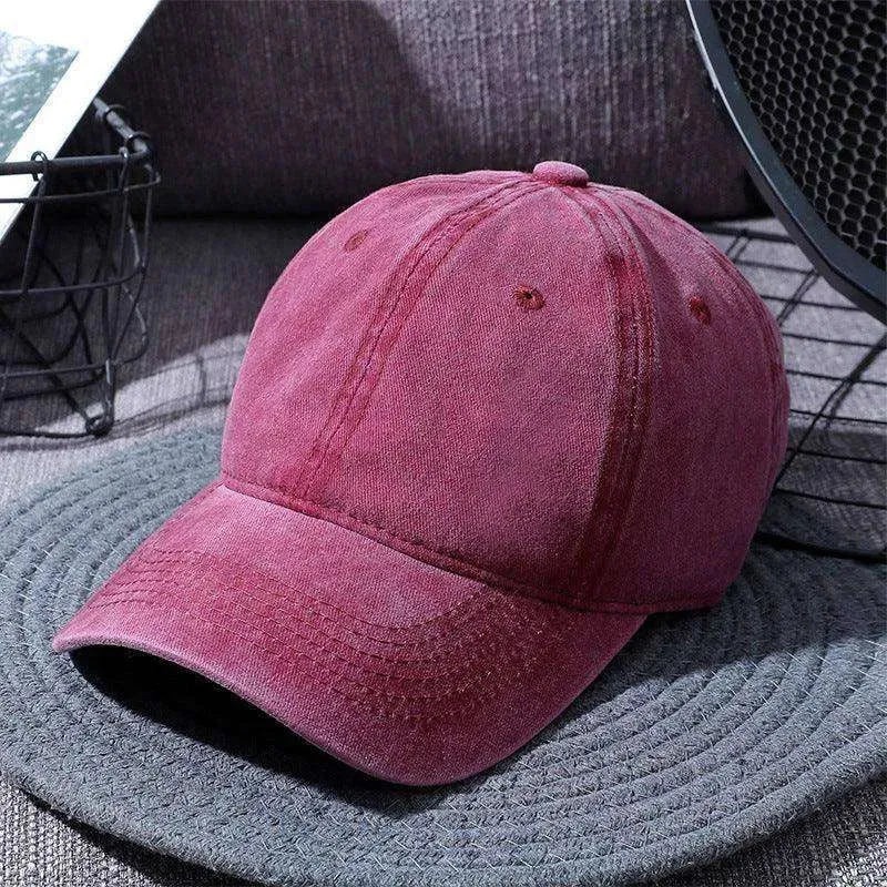 Washed Baseball Caps For Men And Women Outdoor Distressed Sun Hats Simple Caps - EX-STOCK CANADA