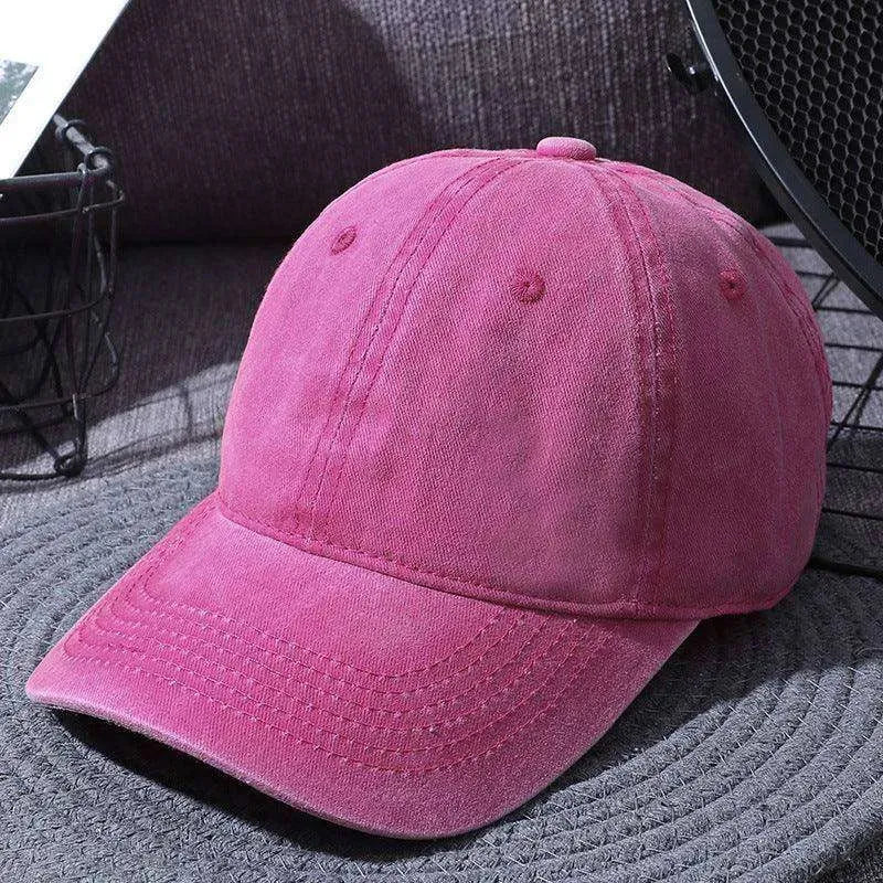 Washed Baseball Caps For Men And Women Outdoor Distressed Sun Hats Simple Caps - EX-STOCK CANADA