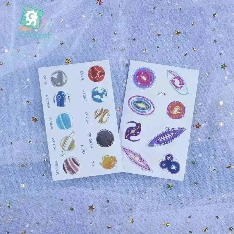 Waterproof kids aerospace luminous tattoo stickers - EX-STOCK CANADA