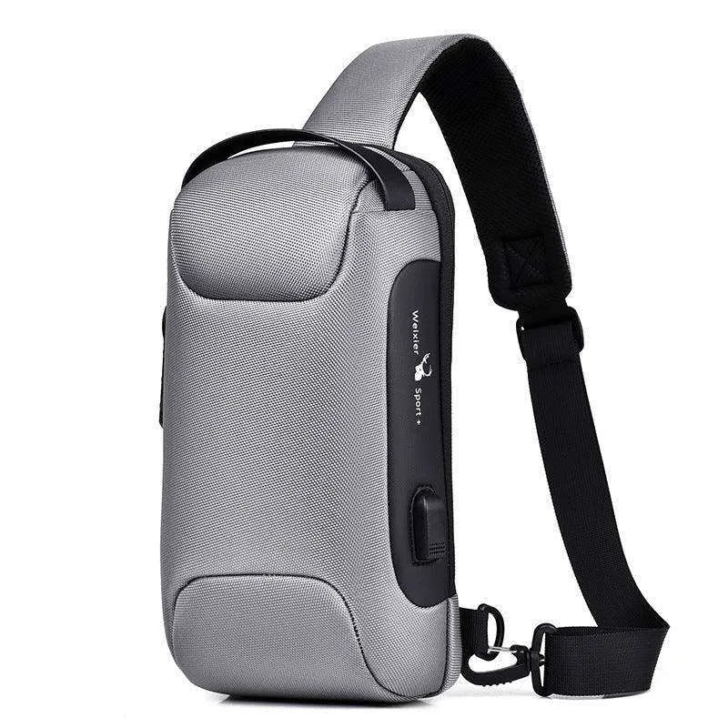 Waterproof USB Anti-theft Bag Oxford Sling - EX-STOCK CANADA