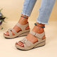 Wedge Sandals Summer Velcro Platform Shoes Women - EX-STOCK CANADA