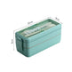 Wheat Straw Double-layer Insulated Lunch Box Portable Lunch Box Sealed Lunch Box Student Divided Lunch Box - EX-STOCK CANADA