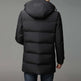 White Duck Down Hooded Warm Jacket Medium Length Down Jacket - EX-STOCK CANADA