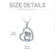 White Gold Plated Sterling 925 Silver Cubic Zirconia Granny Necklace - EX-STOCK CANADA