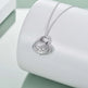 White Gold Plated Sterling 925 Silver Pet Paw Urn Necklace - EX-STOCK CANADA