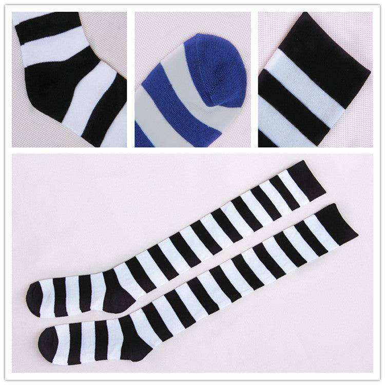 Wild striped long tube bottoming socks - EX-STOCK CANADA