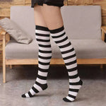 Wild striped long tube bottoming socks - EX-STOCK CANADA