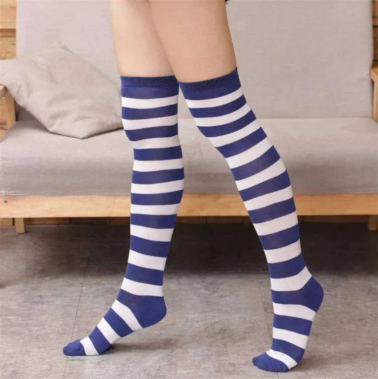 Wild striped long tube bottoming socks - EX-STOCK CANADA