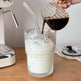 Wind Stripe Coffee Mug With Straw With Lid Glass Handy Mug - EX-STOCK CANADA