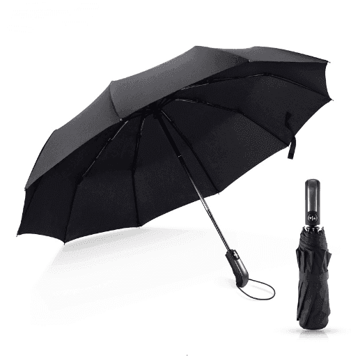 Windproof Auto Luxury Umbrella for Rain, Black Coating - EX-STOCK CANADA