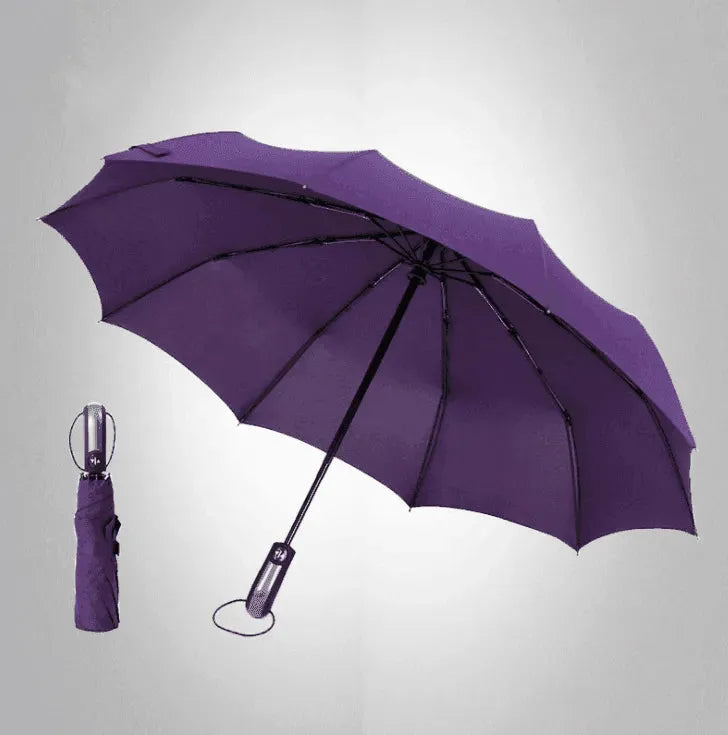 Windproof Auto Luxury Umbrella for Rain, Black Coating - EX-STOCK CANADA