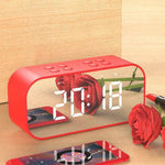 Wireless bluetooth speakers with LED display Clock - EX-STOCK CANADA