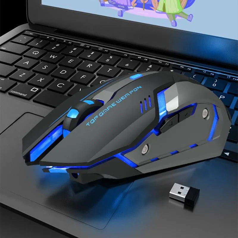 Wireless Charging Silent Gaming Mouse Machinery - EX-STOCK CANADA