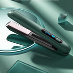 Wireless Hair Straightener Flat Iron Mini 2 IN 1 Roller USB 5000mAh Max 200 Degree Portable Cordless Curler 4 Levels Dry And Wet Uses - EX-STOCK CANADA