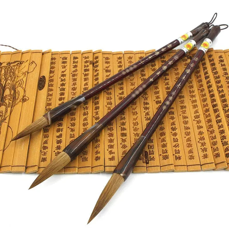 Wolf Hao Large And Small Block Steel Rod Brush Longfeng Painting And Calligraphy Set - EX-STOCK CANADA