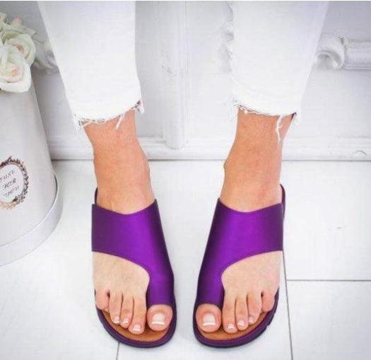 Women Big Toe Clip Casual Flat heel Slippers - EX-STOCK CANADA