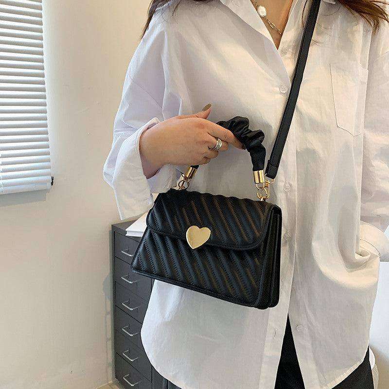 Women Handbags Fashion Chain Shoulder Bags With Love Metal Design - EX-STOCK CANADA