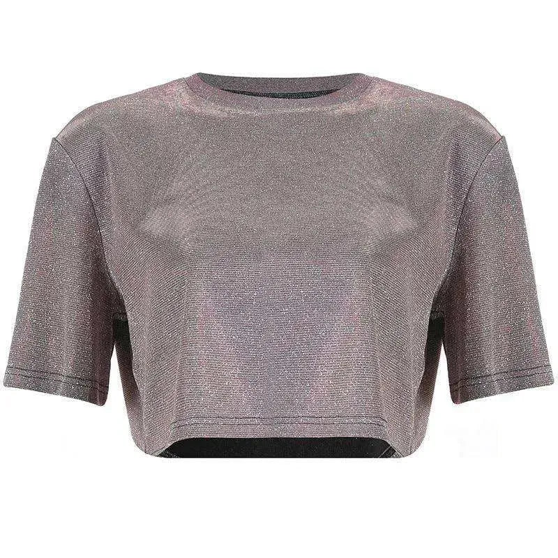 Women hot & Loose navel top t-shirt - EX-STOCK CANADA