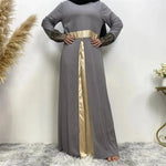 Women's Arab Patchwork Long Sleeved Dress - EX-STOCK CANADA