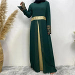 Women's Arab Patchwork Long Sleeved Dress - EX-STOCK CANADA