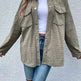 Women's Autumn Loose Solid Color Retro Lapel Jacket Coat - EX-STOCK CANADA