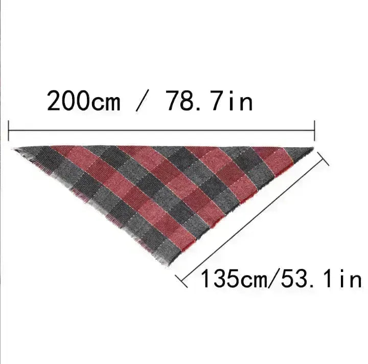 Women's Cashmere Plaid All-match Thick Warm Scarf - EX-STOCK CANADA