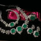 Women's Caviar Emerald Necklace Wheat Zircon Bracelet - EX-STOCK CANADA