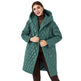 Women's Cotton-padded Jacket Slim-fit Lace Up Lapel Long-sleeved Coat - EX-STOCK CANADA